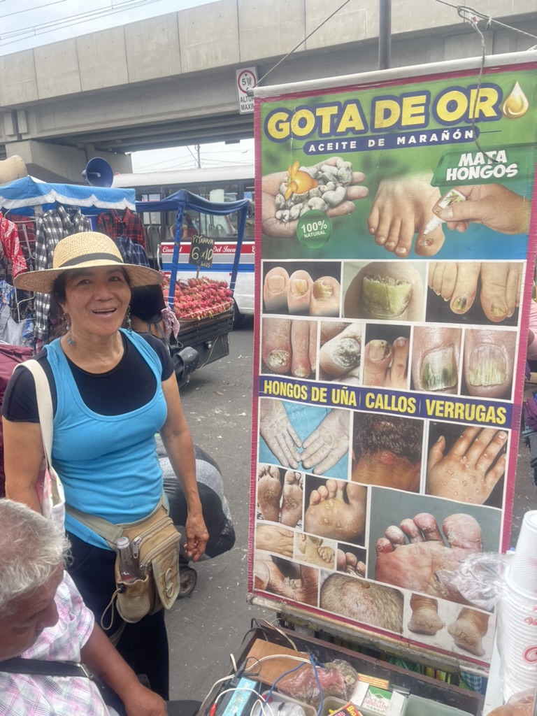 Sara Peru amazon plant medicine for skin jungle trail